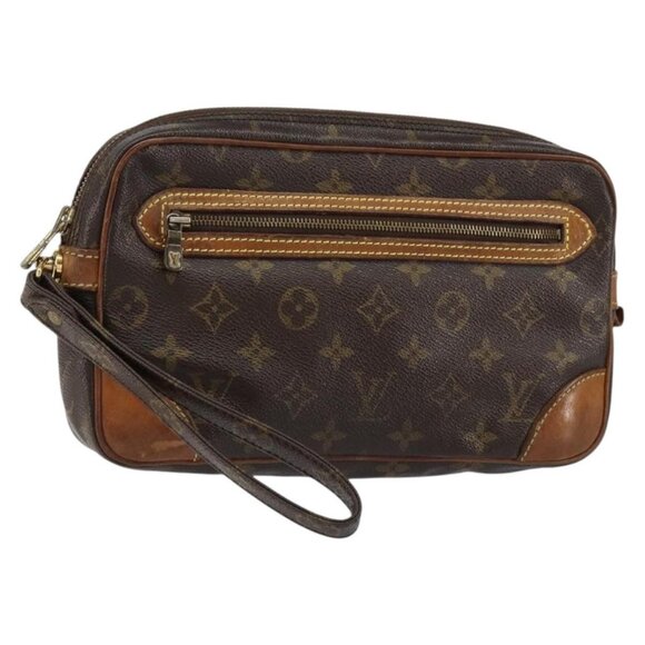 Louis Vuitton Handbags - LOUIS VUITTON Monogram Marly Dragonne GM Clutch Bag M51825 LV Auth bs30864
